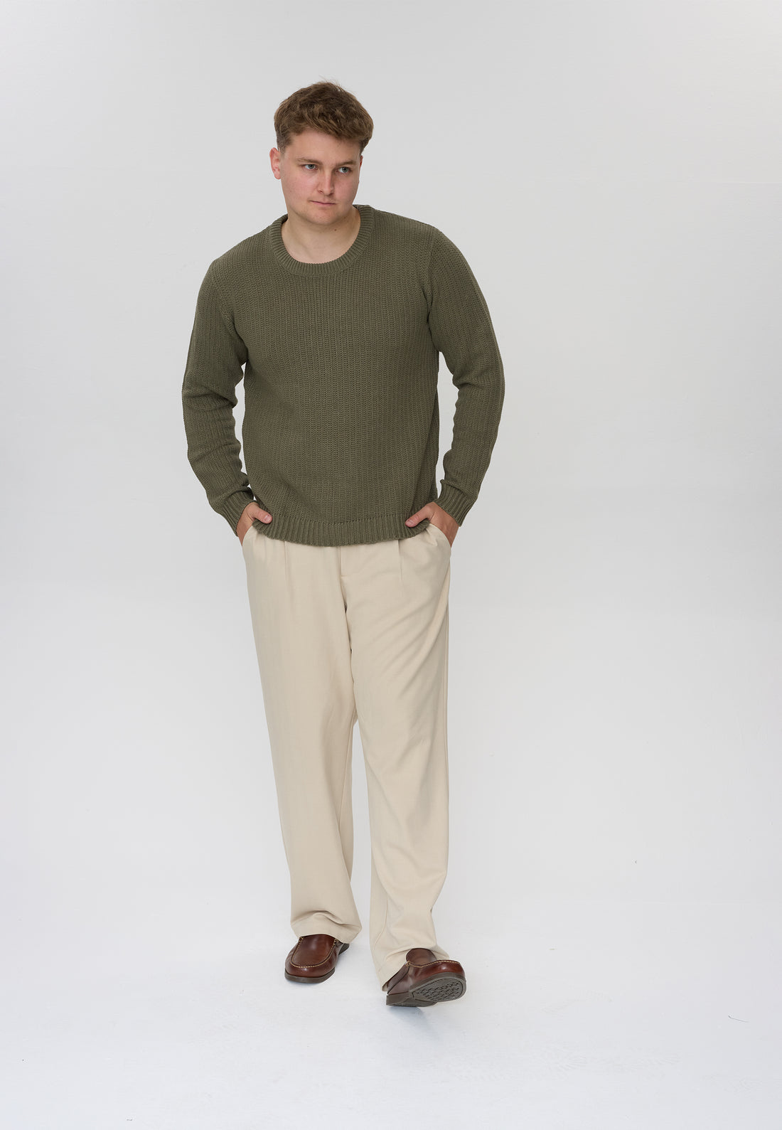 DXNMXRK. DXFae Knitwear Olive green